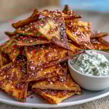 Homemade Pita Chips Tzatziki