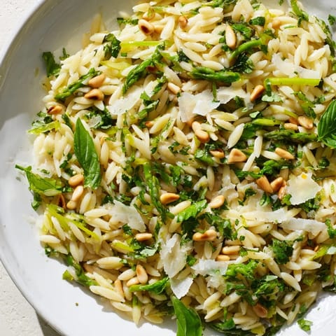 Asparagus Lemon Orzo Salad