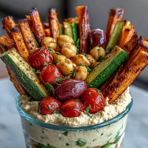 Portable snack cups filled with creamy hummus and fresh vegetable sticks for healthy on-the-go munching.