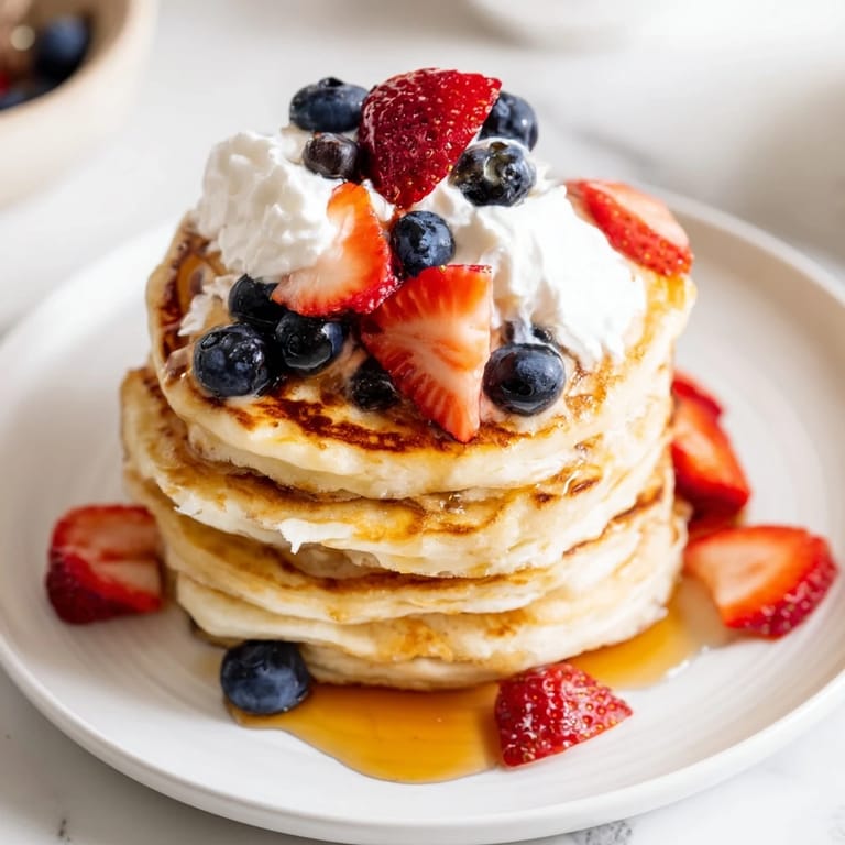 A plate filled with delicious silver dollar pancakes, inviting you to add your favorite toppings.