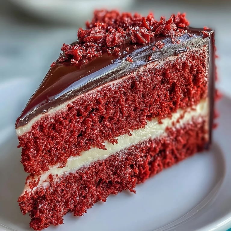 Sliced Betty Boop Cake reveals tender red crumb paired with tangy frosting, ready for a festive party serving.